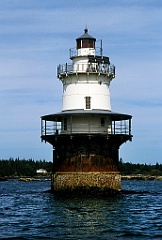Goose Rocks Lighthouse Near Vinalhaven Island in Maine